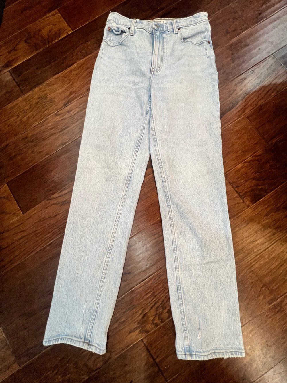 Abercrombie & Fitch Light Wash Straight-Leg Jeans